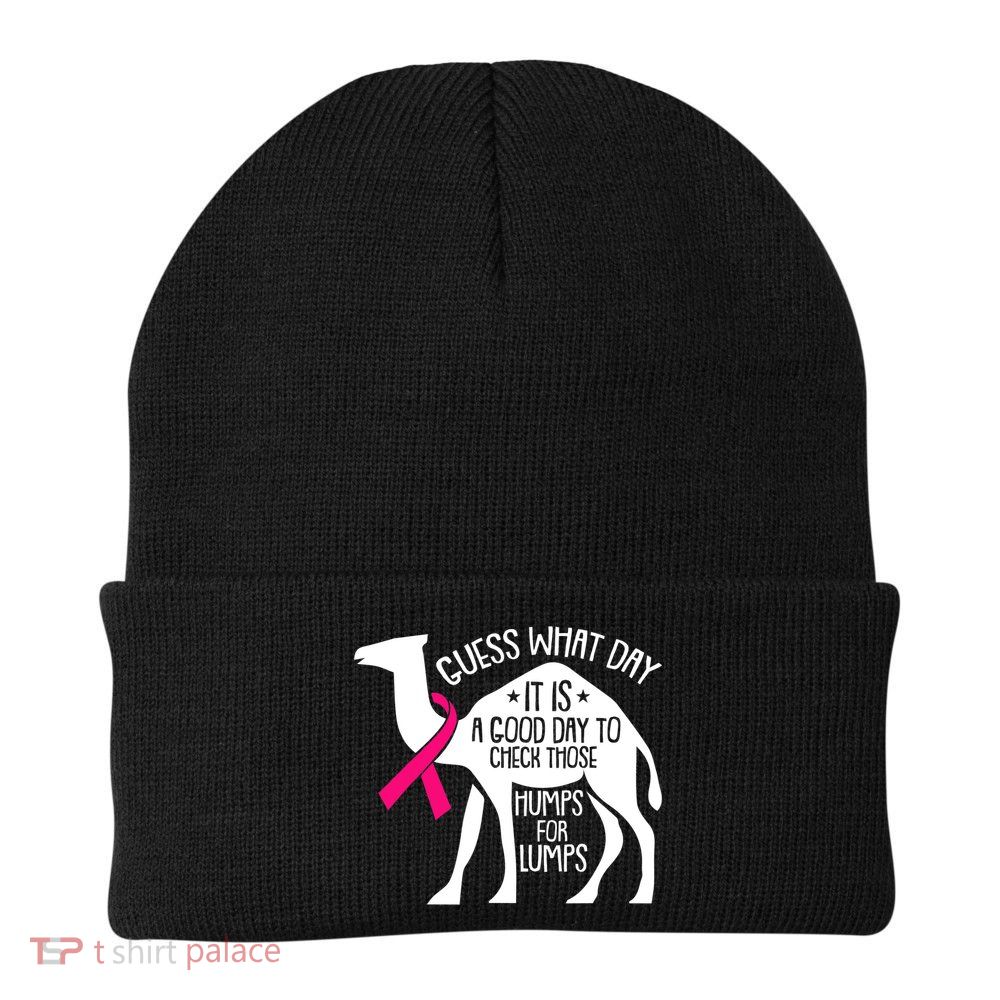 Check Those Humps Lumps Breast Cancer Awareness Warrior Beanie