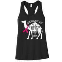 Check Those Humps Lumps Breast Cancer Awareness Warrior Women's Racerback Tank