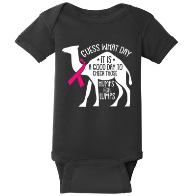 Check Those Humps Lumps Breast Cancer Awareness Warrior Baby Bodysuit