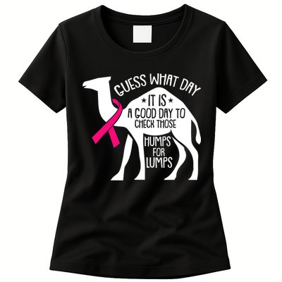 Check Those Humps Lumps Breast Cancer Awareness Warrior Womens T-Shirt