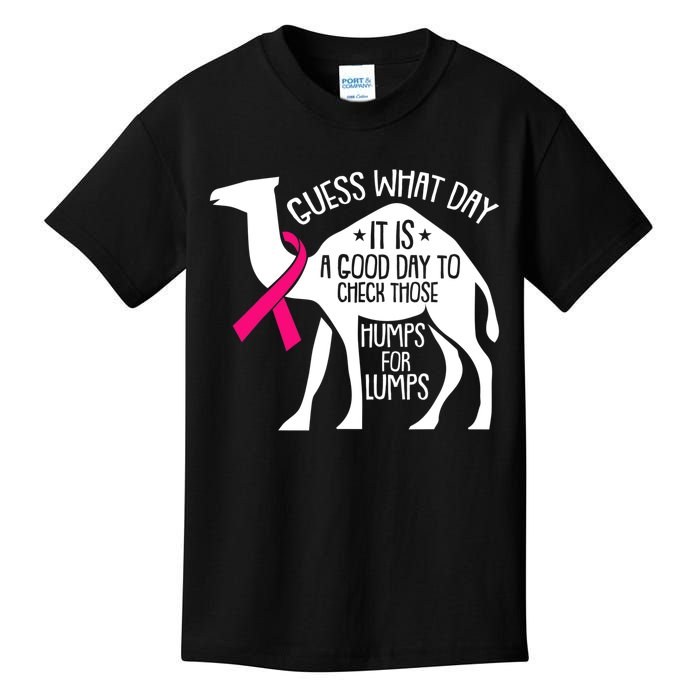 Check Those Humps Lumps Breast Cancer Awareness Warrior Kids T-Shirt