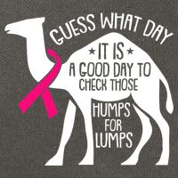 Check Those Humps Lumps Breast Cancer Awareness Warrior Cotton Canvas Backpack