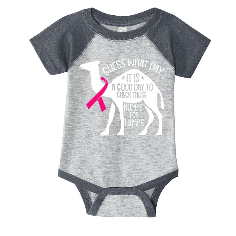 Check Those Humps Lumps Breast Cancer Awareness Warrior Infant Baby Jersey Bodysuit