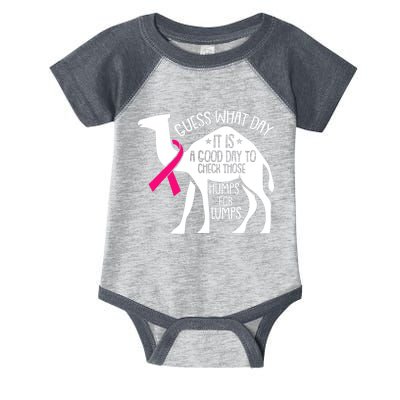 Check Those Humps Lumps Breast Cancer Awareness Warrior Infant Baby Jersey Bodysuit