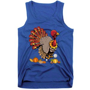 Cute Turkey Hockey Player Turkey's Day Happy Thanksgiving Gift Tank Top