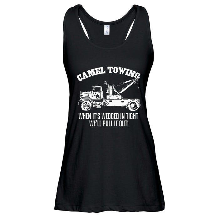 Camel Towing Halloween Ladies Essential Flowy Tank