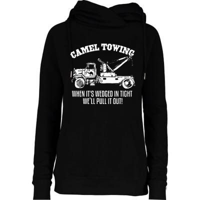 Camel Towing Halloween Womens Funnel Neck Pullover Hood