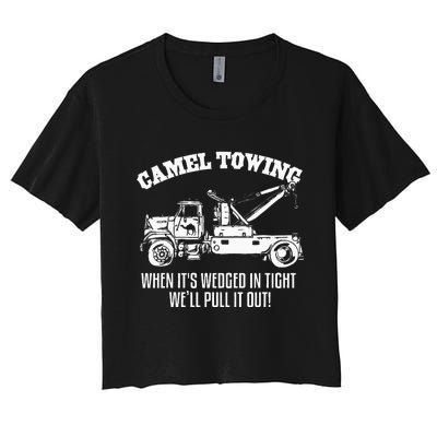 Camel Towing Halloween Women's Crop Top Tee