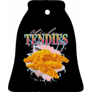 Chicken Tendies Heavy Metal World Hardcore Music Ceramic Bell Ornament