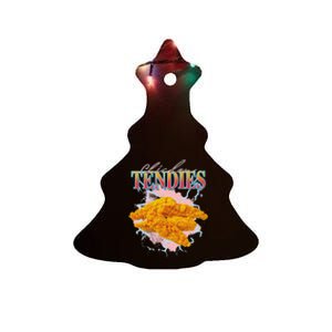 Chicken Tendies Heavy Metal World Hardcore Music Ceramic Tree Ornament