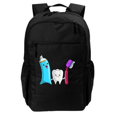 Cute Tooth Holding Toothbrush And Toot Paste Backpack