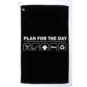 Crypto Trading Holder Stock Investing Plan For The Day Platinum Collection Golf Towel