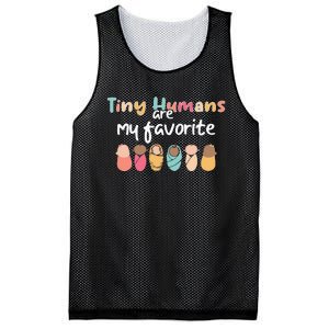 Cute Tiny Humans Are My Favorite Design NICU Nurse Mesh Reversible Basketball Jersey Tank