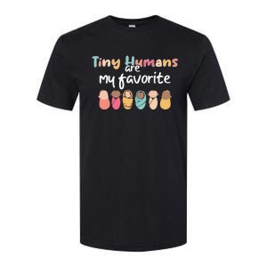 Cute Tiny Humans Are My Favorite Design NICU Nurse Softstyle CVC T-Shirt