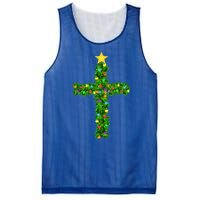 Christmas Tree Holly Cross Mesh Reversible Basketball Jersey Tank