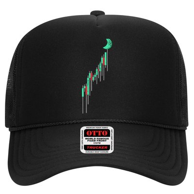 Crypto Trading Hodl Vintage Stock Chart To The Moon Trucker Hat