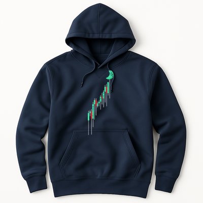 Crypto Trading Hodl Vintage Stock Chart To The Moon Hoodie