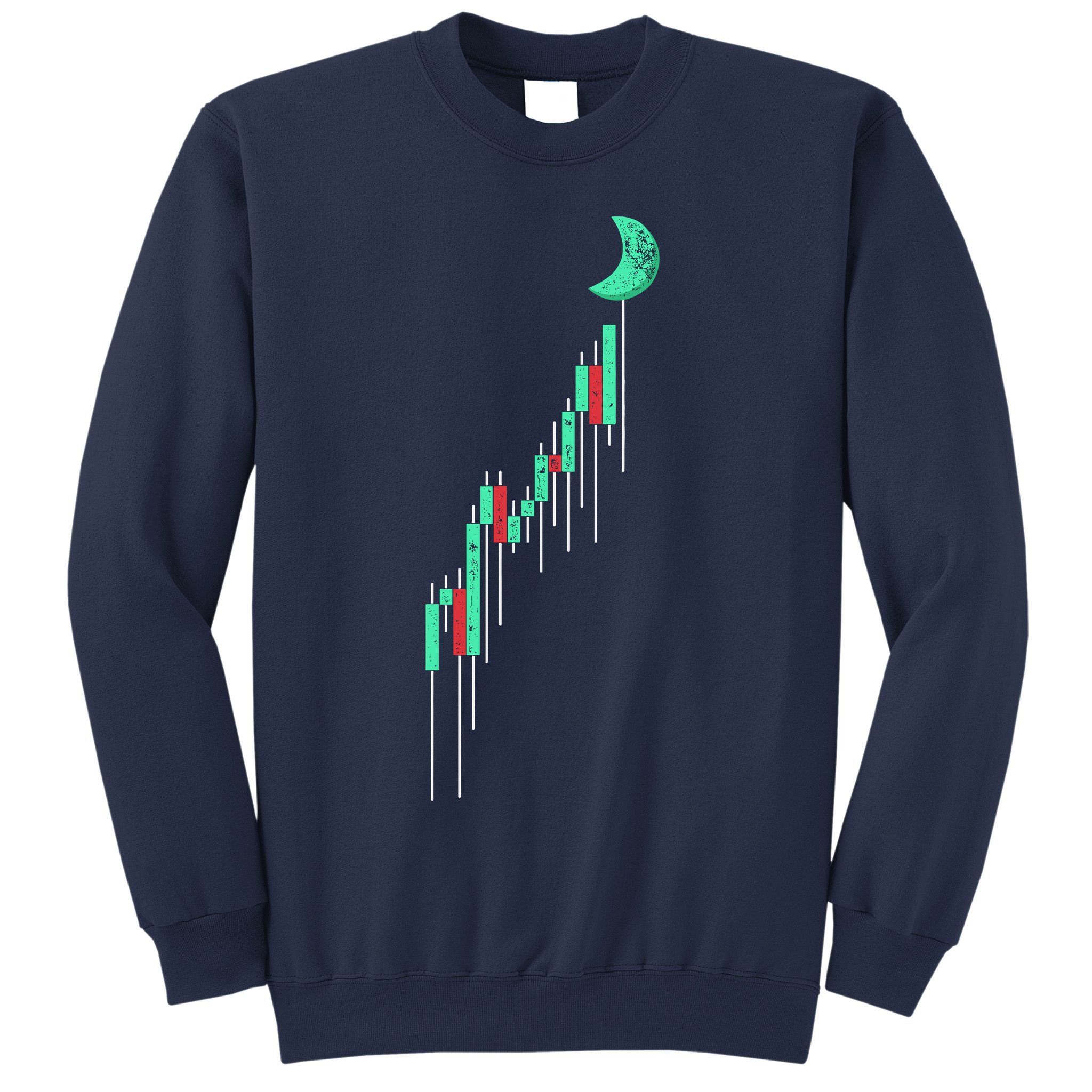 Crypto Trading Hodl Vintage Stock Chart To The Moon Sweatshirt