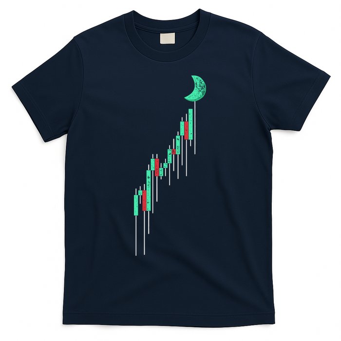 Crypto Trading Hodl Vintage Stock Chart To The Moon T-Shirt