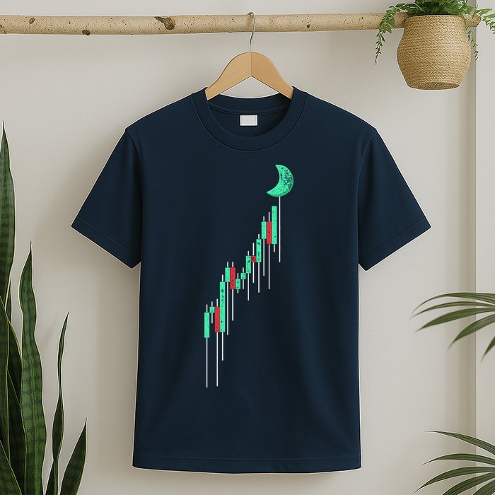 Crypto Trading Hodl Vintage Stock Chart To The Moon T-Shirt