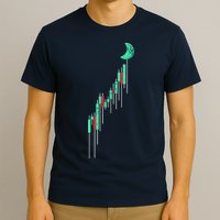 Crypto Trading Hodl Vintage Stock Chart To The Moon T-Shirt