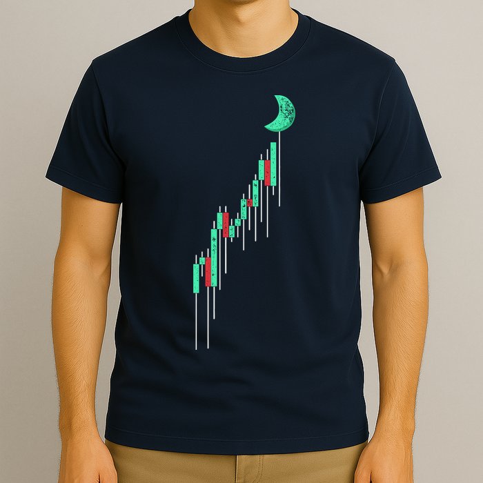 Crypto Trading Hodl Vintage Stock Chart To The Moon T-Shirt