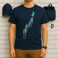 Crypto Trading Hodl Vintage Stock Chart To The Moon T-Shirt