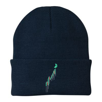 Crypto Trading Hodl Vintage Stock Chart To The Moon Beanie