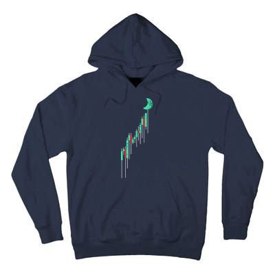 Crypto Trading Hodl Vintage Stock Chart To The Moon Tall Hoodie
