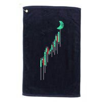 Crypto Trading Hodl Vintage Stock Chart To The Moon Golf Towel