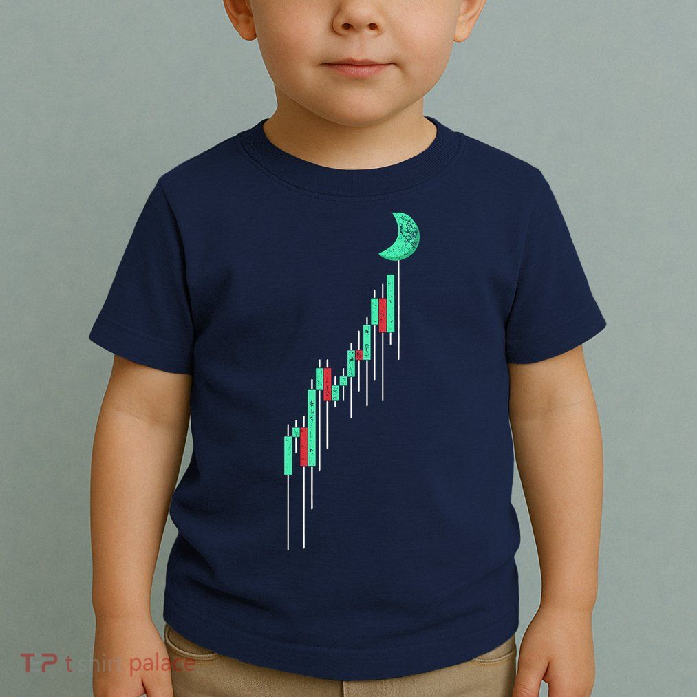 Crypto Trading Hodl Vintage Stock Chart To The Moon Toddler T-Shirt