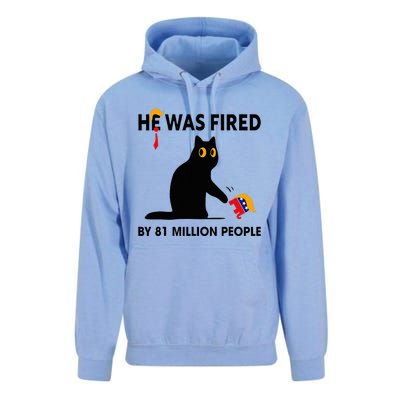 Cat Trump He Was Fired By 81 Million People Kamala Harris Unisex Surf Hoodie