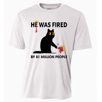 Cat Trump He Was Fired By 81 Million People Kamala Harris Cooling Performance Crew T-Shirt