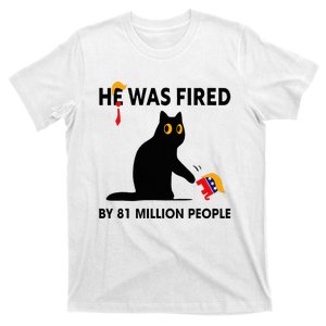 Cat Trump He Was Fired By 81 Million People Kamala Harris T-Shirt