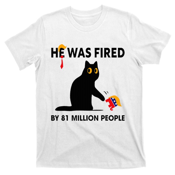 Cat Trump He Was Fired By 81 Million People Kamala Harris T-Shirt