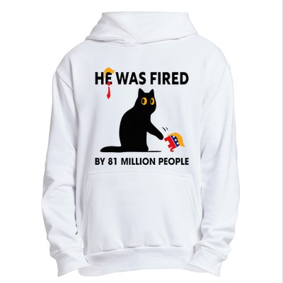 Cat Trump He Was Fired By 81 Million People Kamala Harris Urban Pullover Hoodie