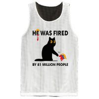 Cat Trump He Was Fired By 81 Million People Kamala Harris Mesh Reversible Basketball Jersey Tank