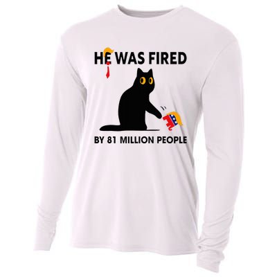 Cat Trump He Was Fired By 81 Million People Kamala Harris Cooling Performance Long Sleeve Crew