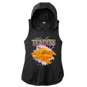 Chicken Tendies Heavy Metal World Hardcore Music Ladies PosiCharge Tri-Blend Wicking Draft Hoodie Tank