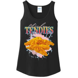 Chicken Tendies Heavy Metal World Hardcore Music Ladies Essential Tank