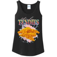 Chicken Tendies Heavy Metal World Hardcore Music Ladies Essential Tank