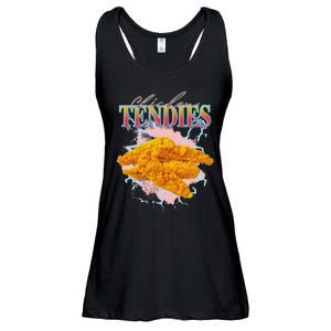 Chicken Tendies Heavy Metal World Hardcore Music Ladies Essential Flowy Tank