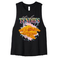 Chicken Tendies Heavy Metal World Hardcore Music Women's Racerback Cropped Tank