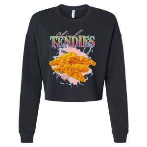 Chicken Tendies Heavy Metal World Hardcore Music Cropped Pullover Crew