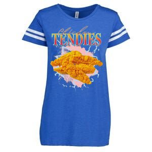 Chicken Tendies Heavy Metal World Hardcore Music Enza Ladies Jersey Football T-Shirt