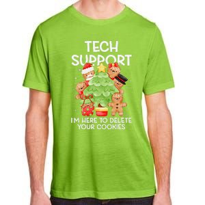 Christmas Techsupport Here To Delete Cookies Xmas Adult ChromaSoft Performance T-Shirt