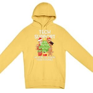 Christmas Techsupport Here To Delete Cookies Xmas Premium Pullover Hoodie