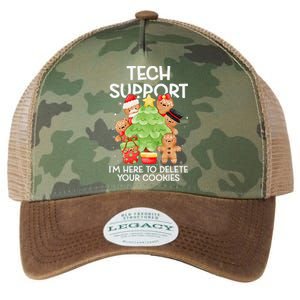 Christmas Techsupport Here To Delete Cookies Xmas Legacy Tie Dye Trucker Hat