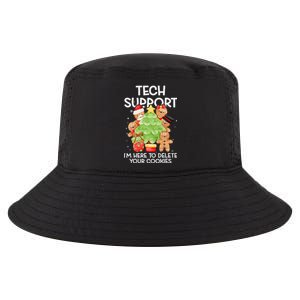 Christmas Techsupport Here To Delete Cookies Xmas Cool Comfort Performance Bucket Hat