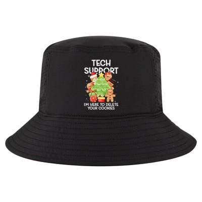 Christmas Techsupport Here To Delete Cookies Xmas Cool Comfort Performance Bucket Hat